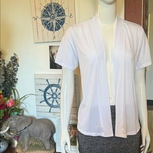 NWT northern reflections size small White Open-Front Cardigan